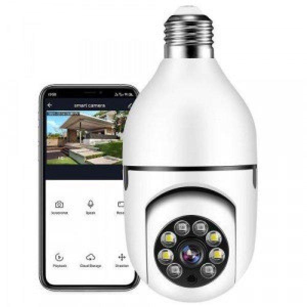 Vezeték nélküli, forgatható IP kamera E27