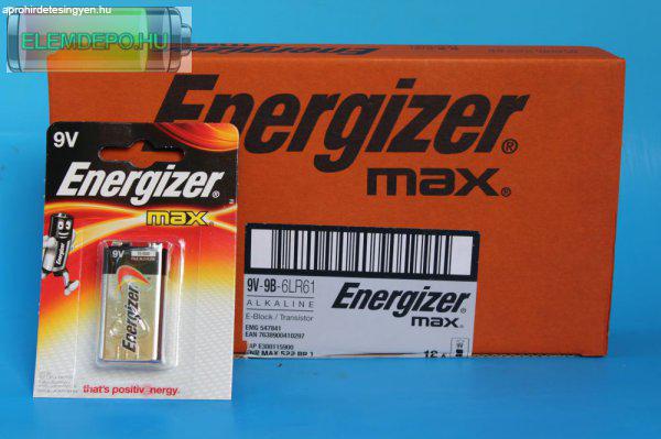 Energizer Max 9V 6LR61 NEW BL1